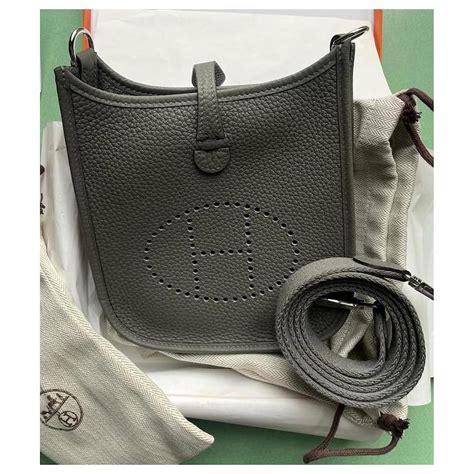 hermes evelyne dark grey|hermes evelyne 16 black.